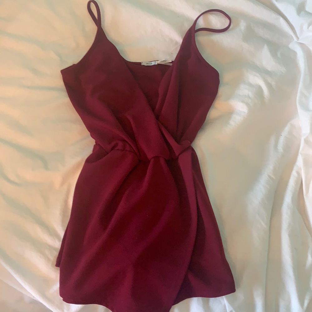 urban outfitters maroon romper